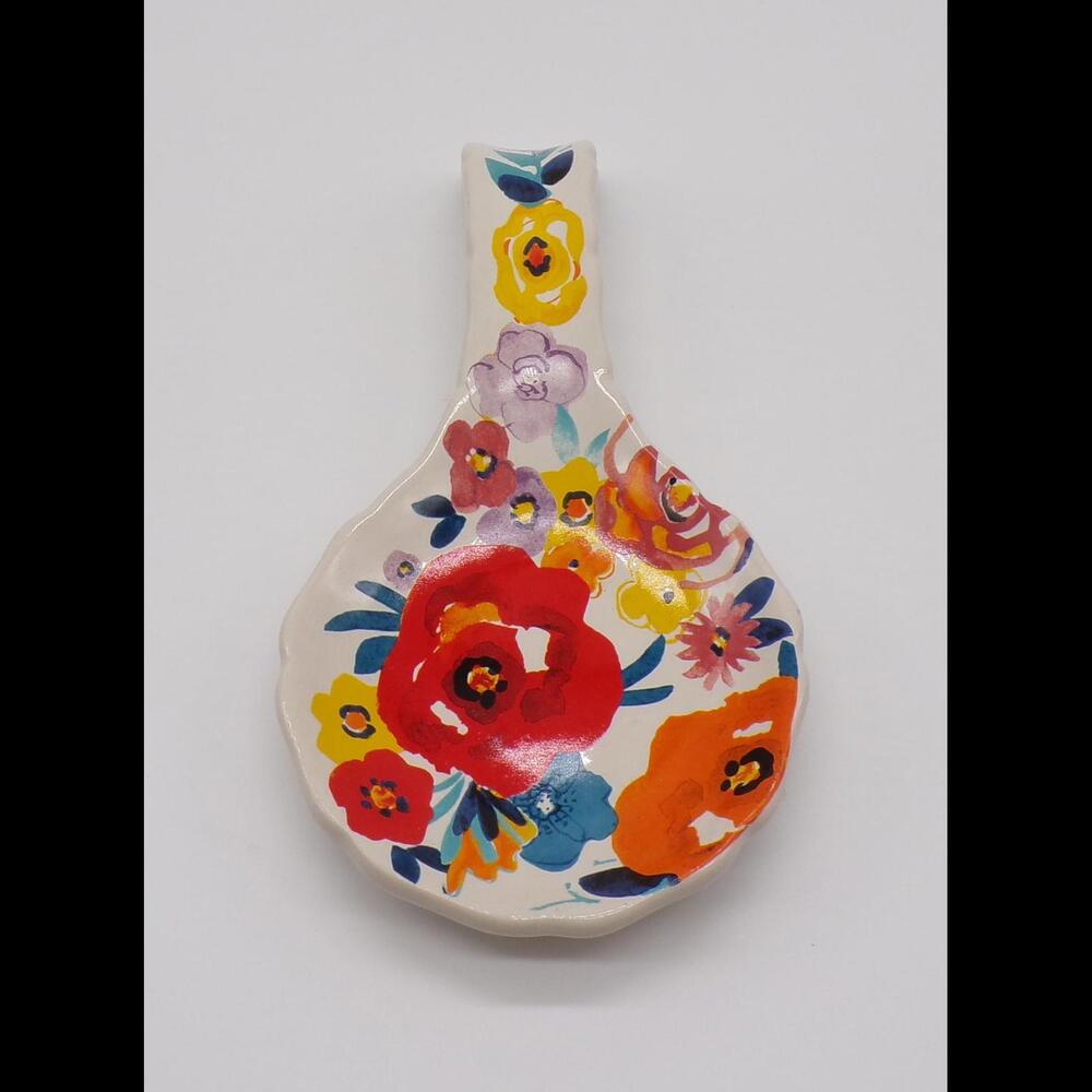 Pioneer Woman Floral Stoneware Spoon Rest